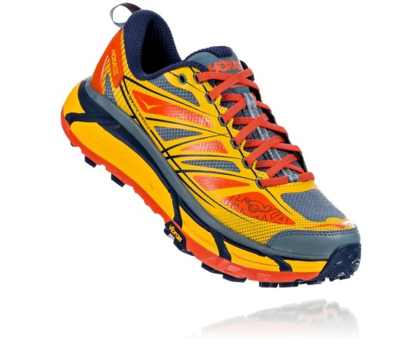 Hoka One One MAFATE SPEED 2 Mens UK - Gold Trail Running Shoes - PLRMF1528